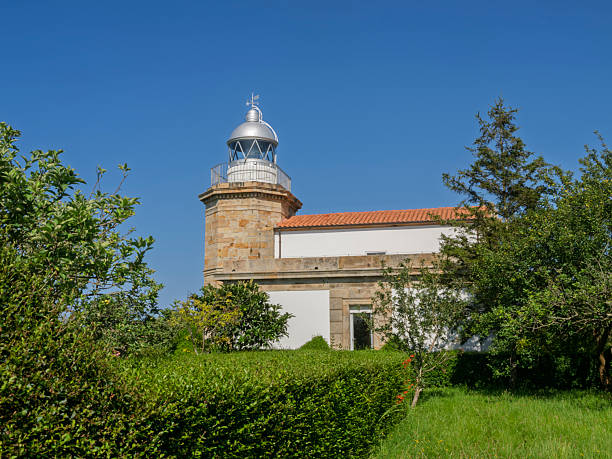 Tazones Lighthouse, Asturias. In operation since 1864 and electrified since 1928, it is one of the best preserved and cared for on the Asturian coast.
