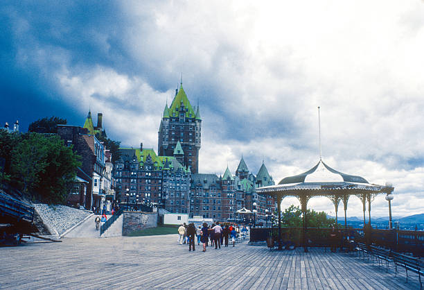 Quebec City - Governors Promenade - 1982. Scanned from Kodachrome 64 slide.