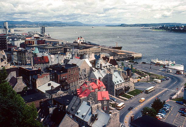 Quebec City - St. Lawrence River - 1982. Scanned from Kodachrome 64 slide.
