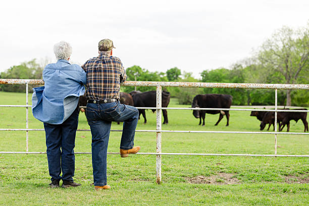 istock Senior Couple Watching Cattle in Texas Pasture 2226340907