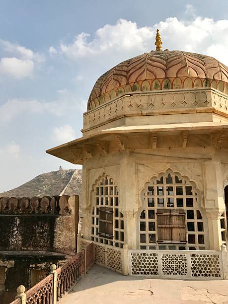 istock Jaipur Amber Fort. Decorated dome 2226345856