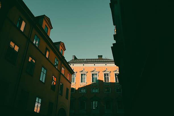 Traditional architecture in stockholm, sweden, showcasing the city's unique charm and scandinavian heritage