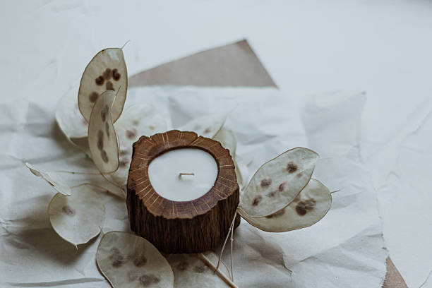 istock Wooden handmade soy wax 2226351709