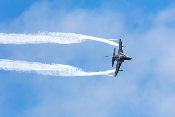 Zeltweg, Austria - September 7, 2024: Italian Air Force Leonardo M-346 Master trainer jet plane flying. Aviation and military aircraft.