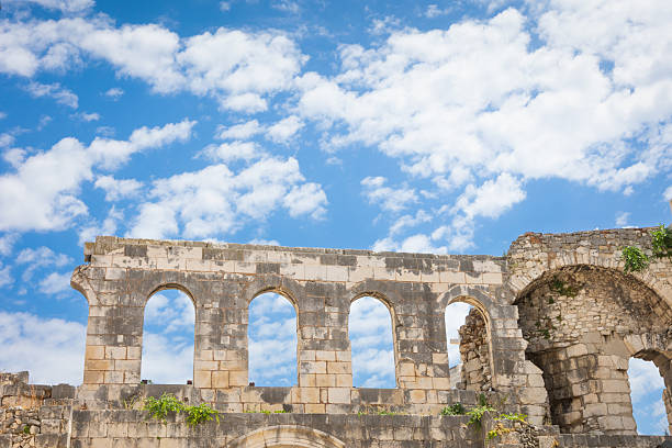Extensive complex of ruins of the Roman city Volubilis - of ancient capital city of Mauritani.