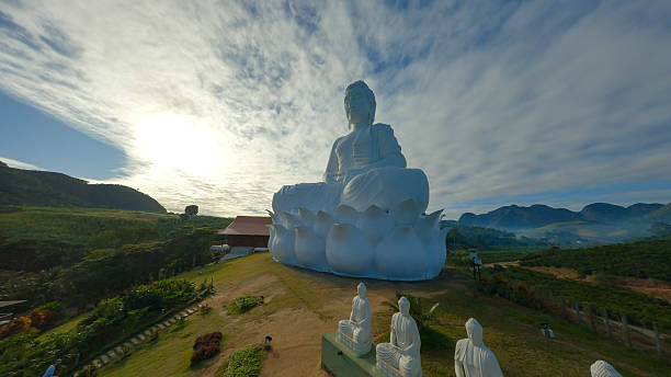 Buddha statue beautiful on the way up at Khao Khitchakut National Park in Chanthaburi Province, Thailand. It is a major tourist attraction.