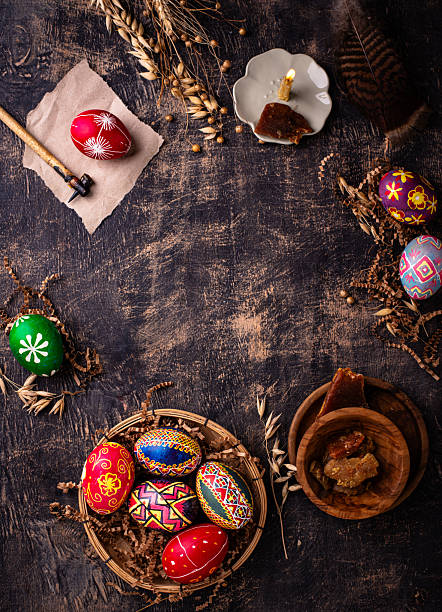 istock Traditional Ukrainian painting Easter eggs 2226364006