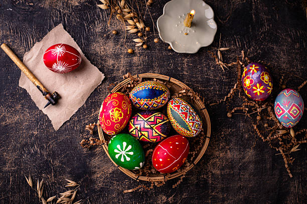 istock Traditional Ukrainian painting Easter eggs 2226364814