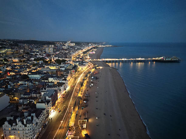 istock Night shot of Brighton UK 2226380609