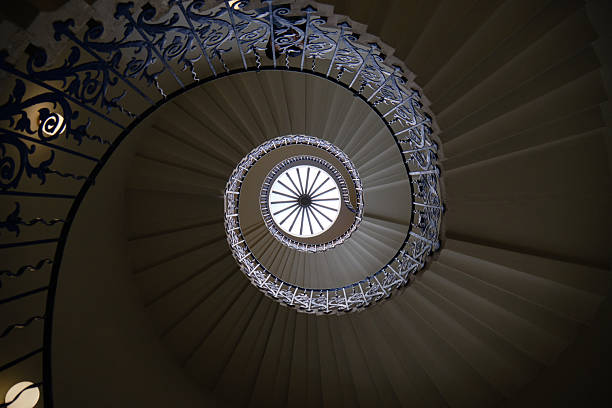 istock Blue and Ivory Spiral Staircase 2226380914