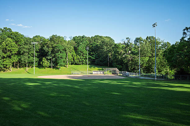 istock Empty baseball field at Mowry Park, Pittsburgh on a clear day 2226381971
