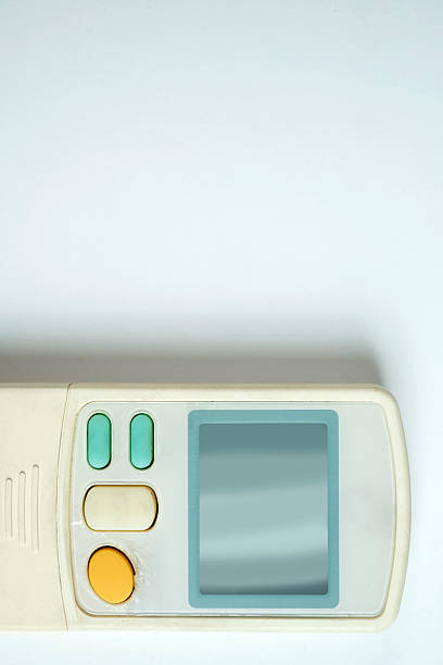 istock Modern remote control air conditioner on a white background. Top view 2226382132