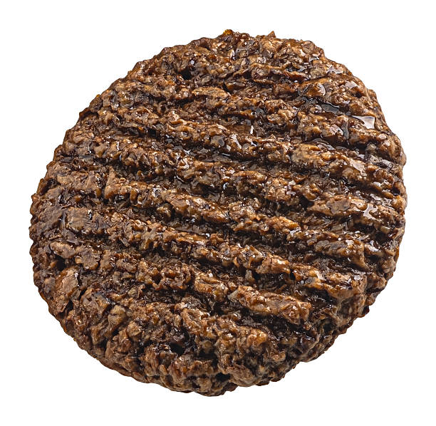 istock Plant based burger patty isolated on white background with clipping path 2226383899