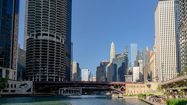 istock Chicago cityscape on the river 2226386055