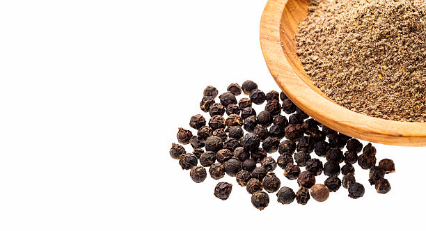 istock Dried and ground black peppercorns - Piper nigrum 2226386751