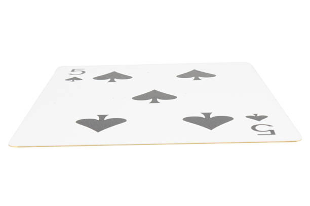 card gambling on white game luck five spades.
