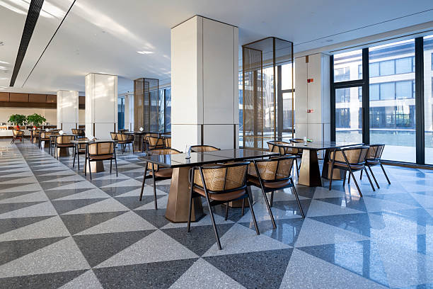 istock Neat tables and chairs in the hotel restaurant 2226396189