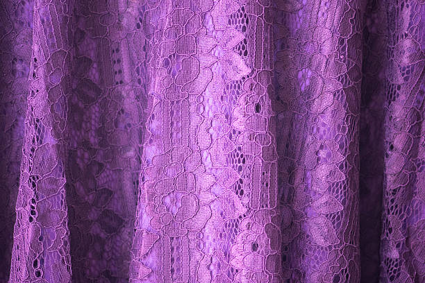 Lace fabric background, blue lace fabric