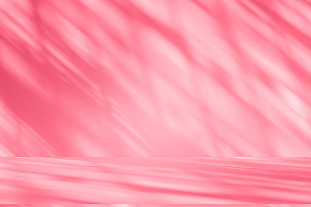 istock Wall interior background, studio, and backdrops show products. with shadow from window color white and pink light. background for text insertion and presentation of product 2226403410