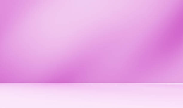 istock Empty purple studio room for product presentation with shadow of tree leaves on the wall. 2226411570