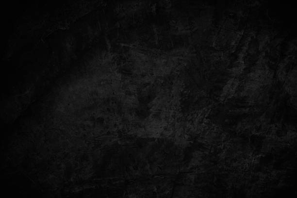 istock Close up retro plain dark black cement concrete wall background texture. Color old concrete wall design vintage grunge element blank. 2226416522