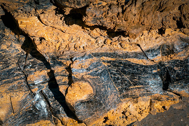 Volcanic rock details in Tenerife Canary Islands