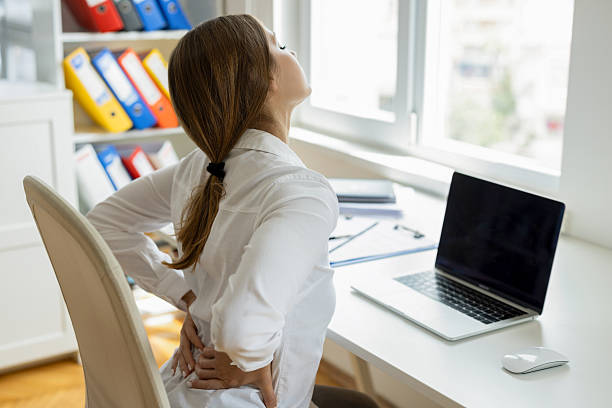 istock Businesswoman experiencing backache 2226417817