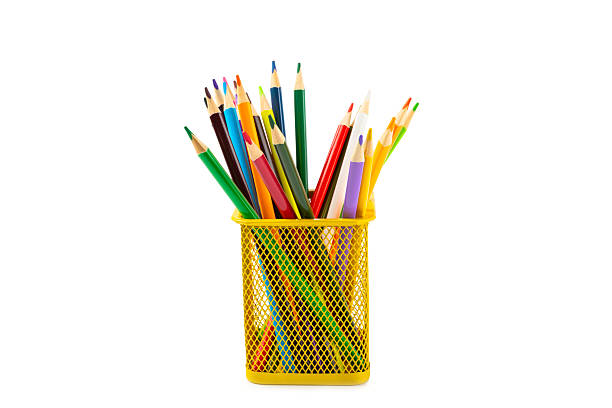 istock Colored pencils isolated on white background. Equipment for coloring. Stationery for creativity.Back to school. Flatlay. Children's Creativity and Education. Rainbow. 2226417882