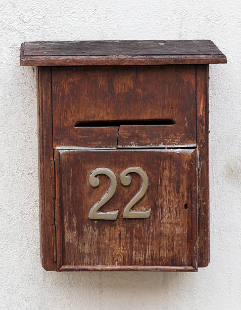 istock A wooden box with the number 22 on it 2226418817
