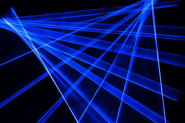 laser light blue. streaks of light rippling and twisting.