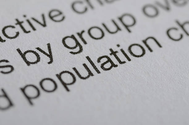 Focused View of the Word Population in Text  Representing Trends, Numbers, and Global Human Distribution