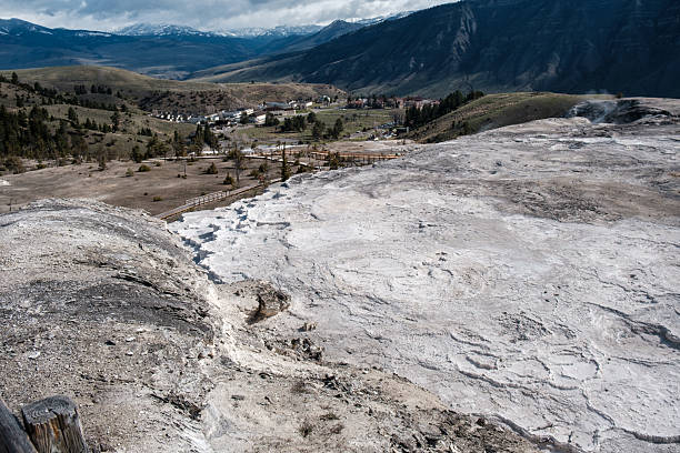 Mammoth Hot Springs, yellow stone, US