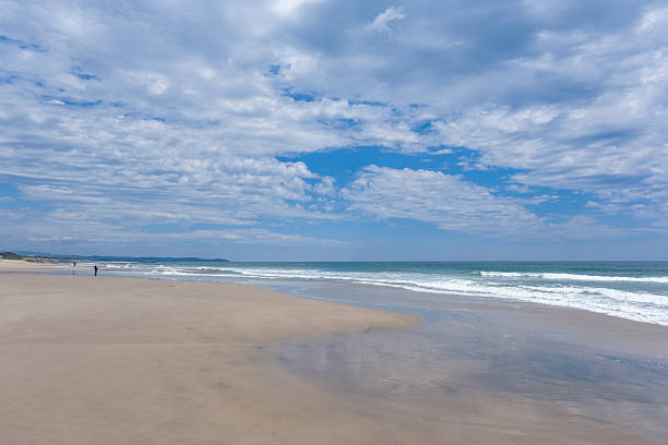 Numanouchi Beach in Iwaki City, a long sandy beach