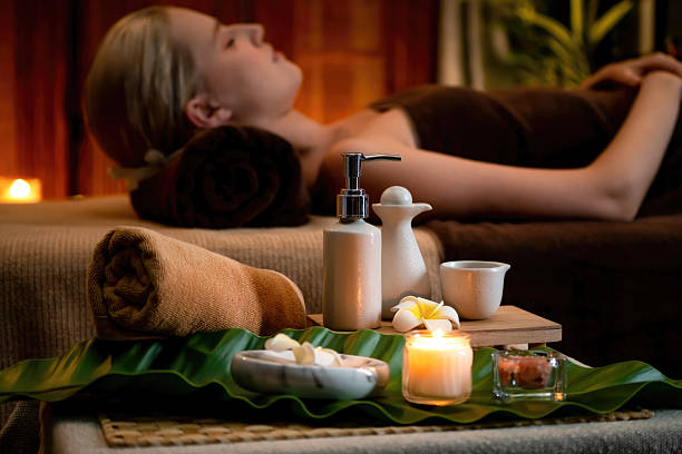 istock Aromatherapy massage ambiance or spa salon composition setup. Quiescent 2226439741