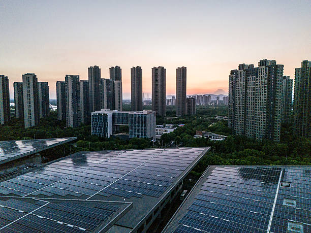 istock Solar panels in the city 2226440175