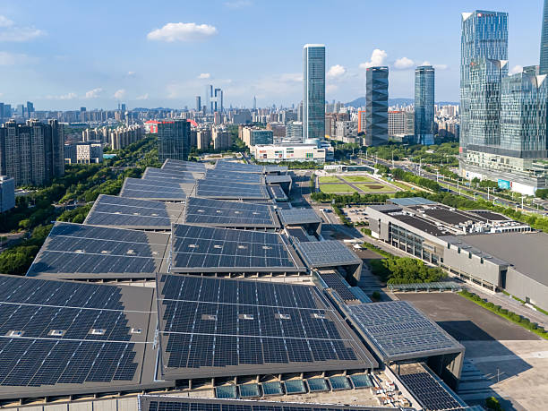 istock Solar panels in the city 2226440370
