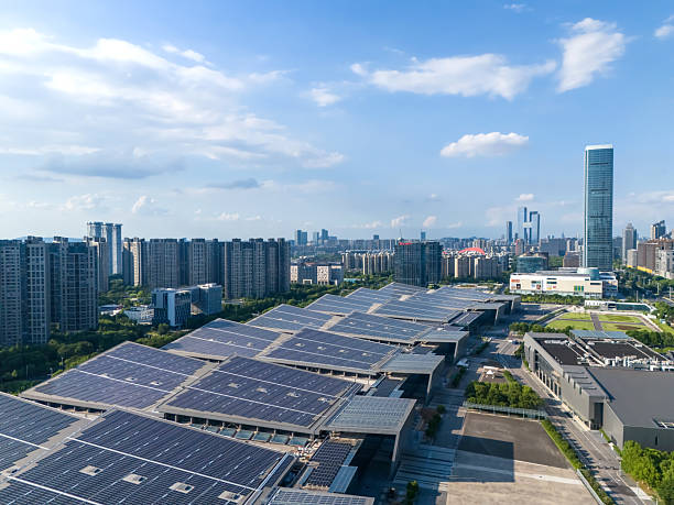 istock Solar panels in the city 2226440392