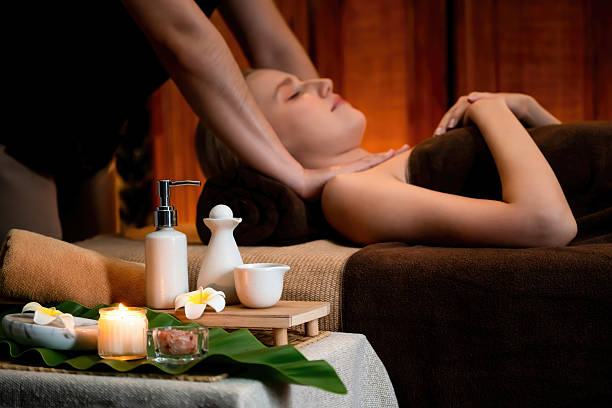 istock Aromatherapy massage ambiance or spa salon composition setup. Quiescent 2226442647