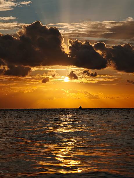 istock Beautiful sunset on the beach 2226451608