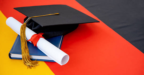 istock Banner - German education, graduate. Graduation diploma. 2226451819