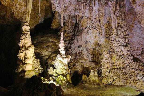 istock Views on the Big Room Trail include Stalagmites, Stalactites, Reflecting Pools, Draperies, Soda Straws, Bacon Rinds, Ghouls and Goblins.  Landscape, Scenery, Caverns, Canyons, Trails, and Fauna of Carlsbad Caverns National Park New Mexico. 2226452748