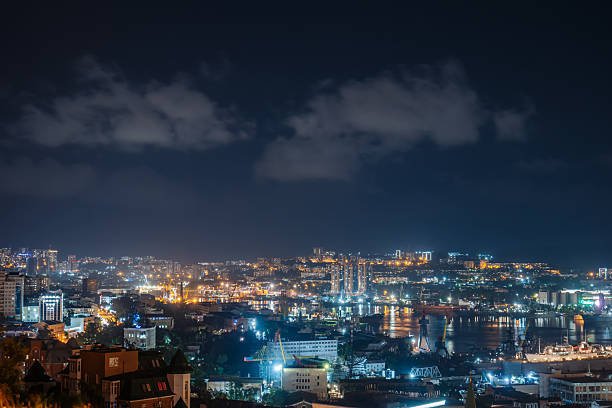 istock Night Vladivostok. View from the hill. 2226454044