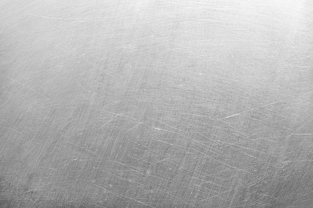 istock texture of old aluminum metal with scratch for background. 2226460993