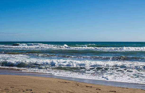 istock Ocean waves rolling under daylight, capturing natural sea surface texture, coastal landscape 2226467034