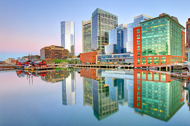 istock Boston skyline along the Fort Point Channel 2226468811