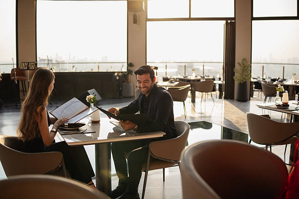 istock Young couple dining in a luxury restaurant 2226471799