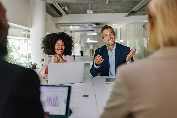 istock Business Meeting with Engaged Professionals in Office 2226475601