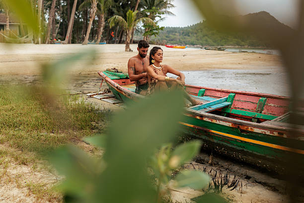 istock Lovely couple in Thai Longboat 2226479809