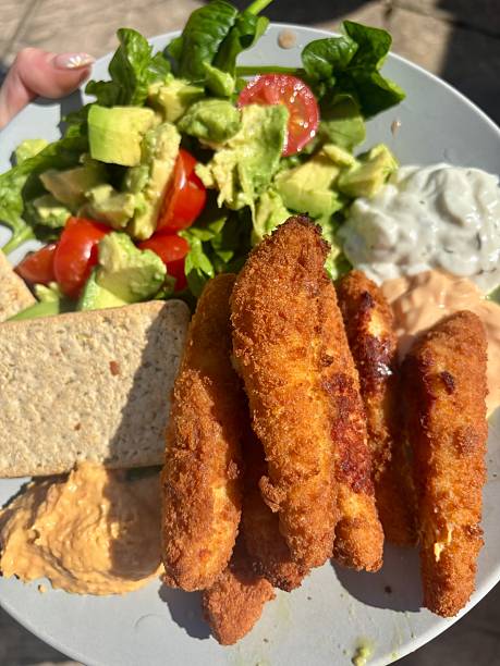 istock Gluten Free Chicken Goujons with Flatbreads and Dips – M&S Meal UK 2226485627