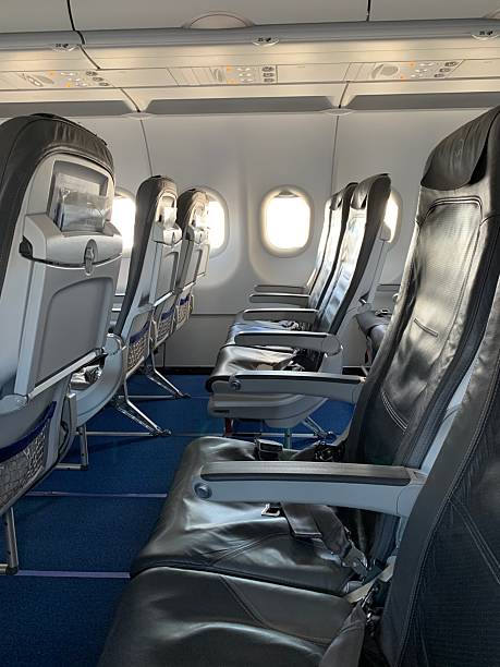 istock Empty row of Airplane Seats 2226485634